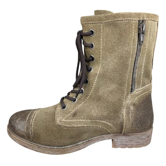 Roan X Bed Stu Women’s Affair Tan Suede Combat Boot Size US 6 - Picture 3 of 10